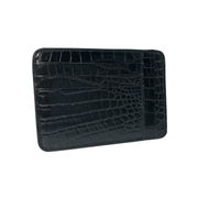 Porta carte in Pelle di Coccodrillo - Round